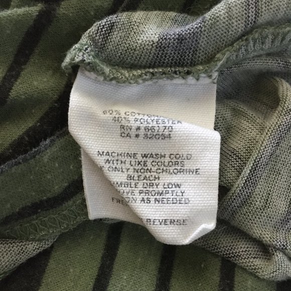 Vintage Y2K Urban Outfitters BDG Striped Cap Sleeve Burnout Tee - Picture 5 of 5